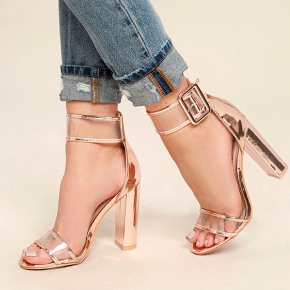 Lulu's Rose Gold Heel